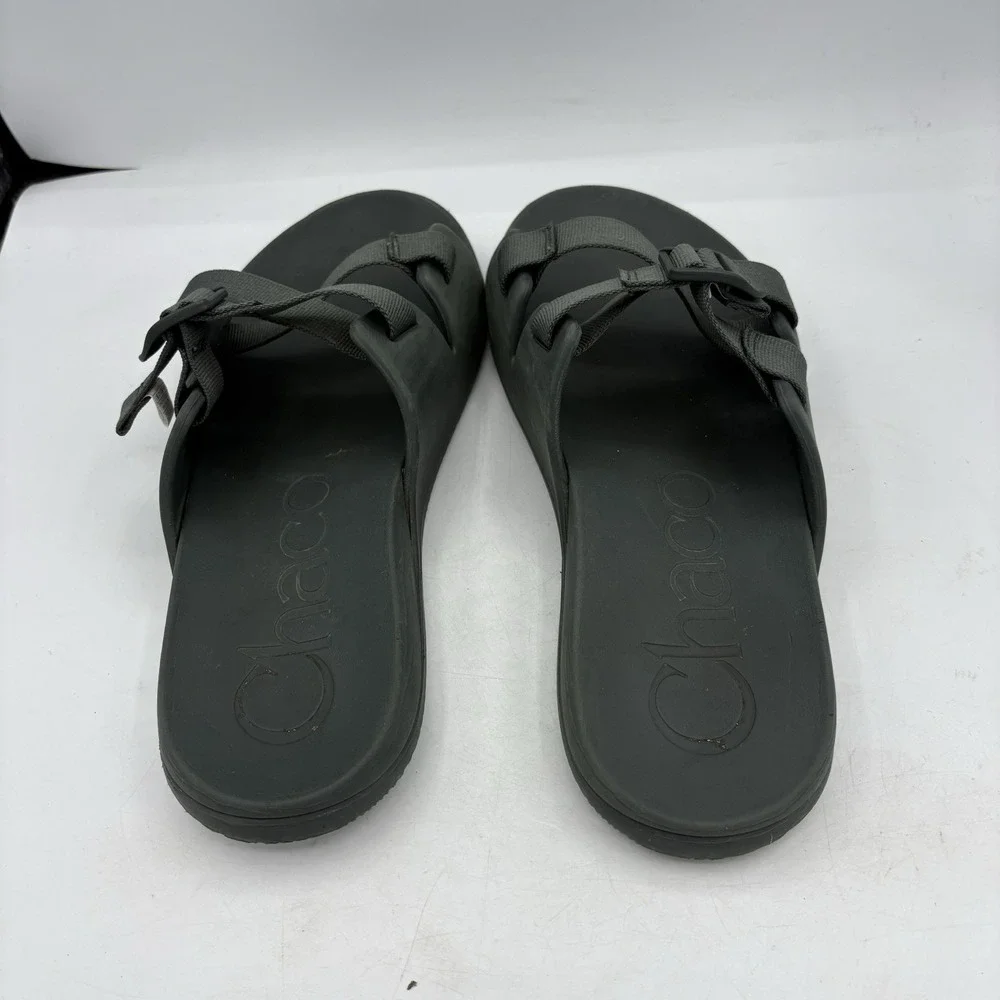 Chaco‎ Sandals Mens Size 12 Chillos Z Strap Green Slides Outdoors Hike